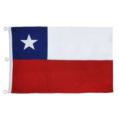 Bandera Chilena de Tela Premium