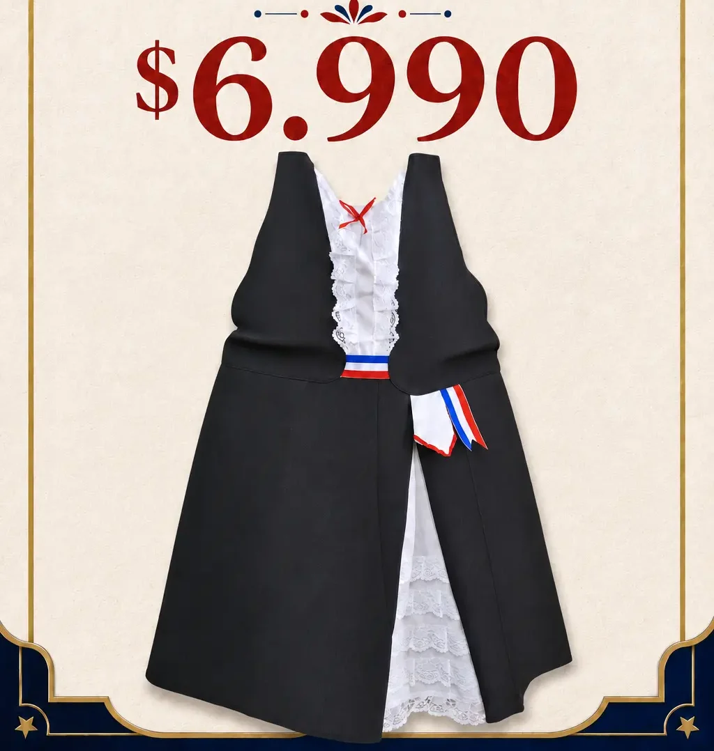 Delantal Elegante Fiestas Patrias
