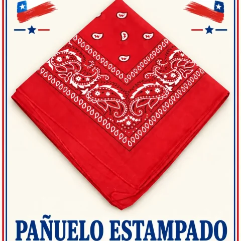 Pañuelo Estampado Rojo