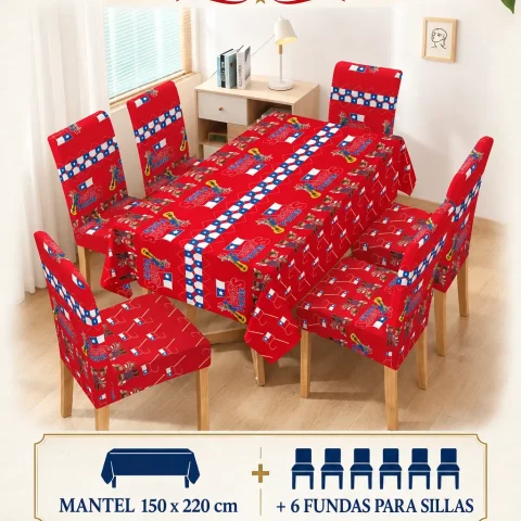 Mantel con Fundas Fiestas Patrias