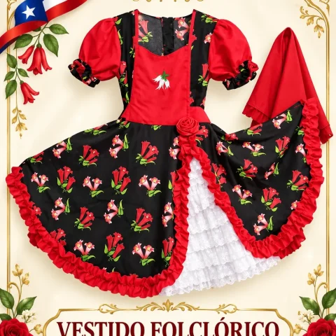 Vestidos Huasa Todas las Tallas